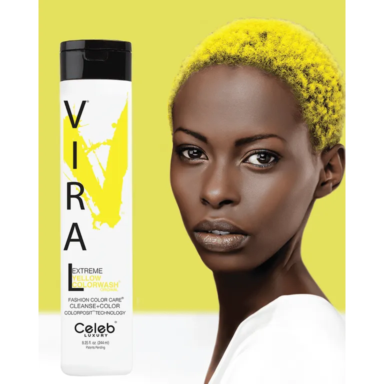 Оцветяващ шампоан в жълто Celeb Luxury Viral Shampoo Extreme Yellow