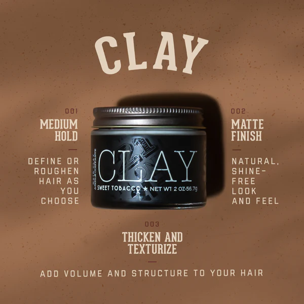 Оформяща глина за коса и брада Man Made Clay Sweet Tobacco 2 oz/60ml