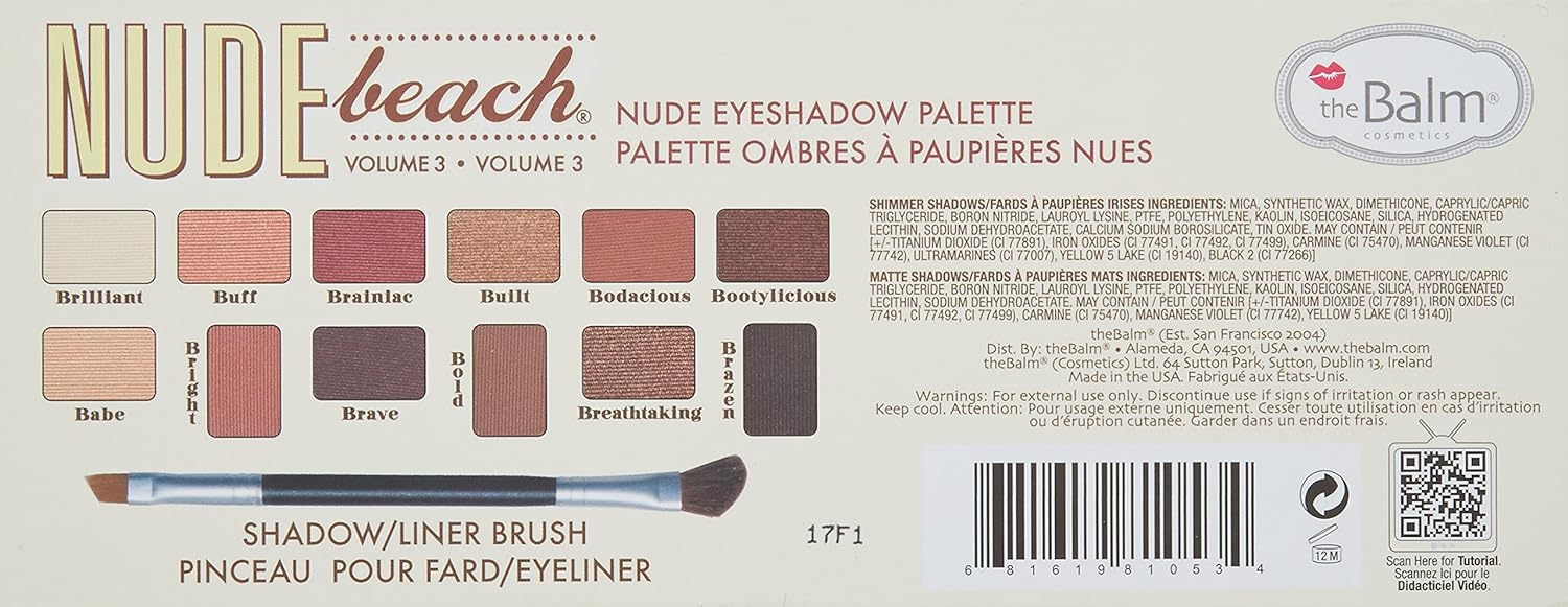 81tb Палитра сенки за очи theBalm Nude Beach