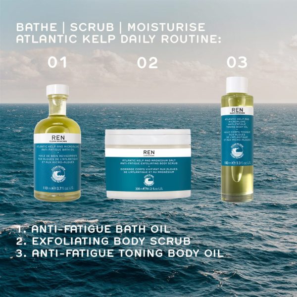 Подхранващо масло за вана против умора Atlantic Kelp And Magnesium Salt Anti-Fatigue Bath Oil RENос 110ml