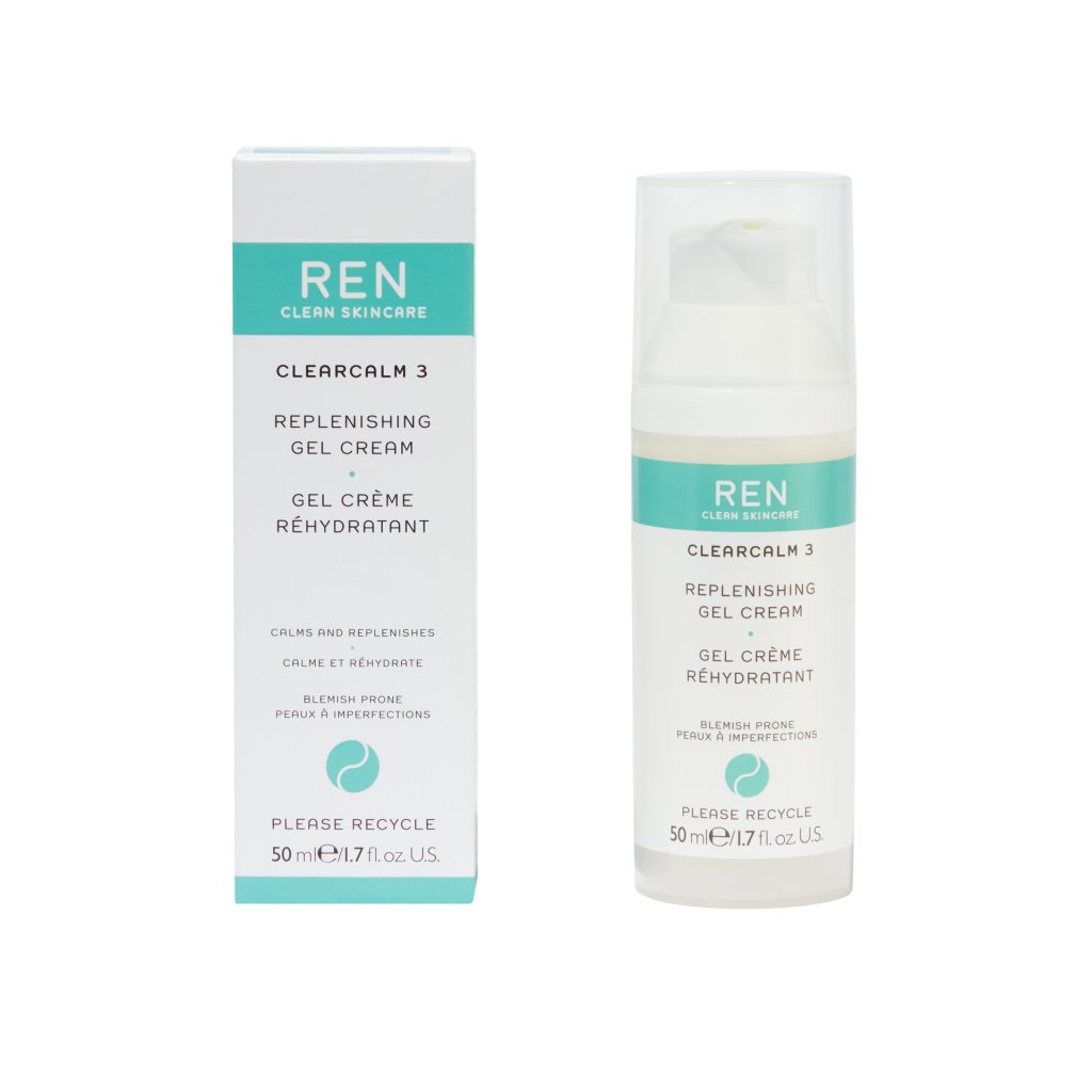Успокояващ гел-крем против акне REN CLEARCALM 3  REPLENISHING GEL CREAM