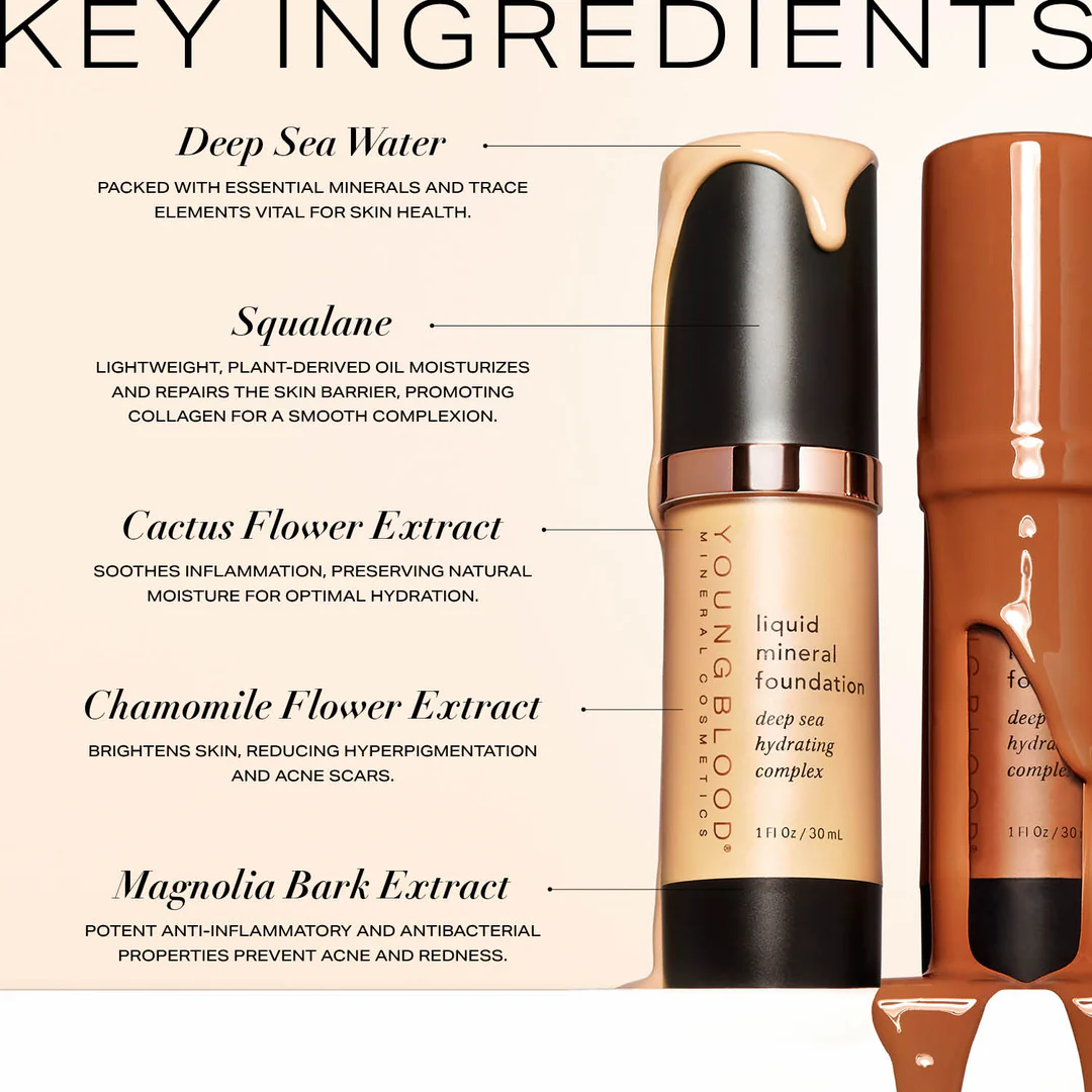 Минерален фон дьо тен Youngblood Liquid Mineral Foundation