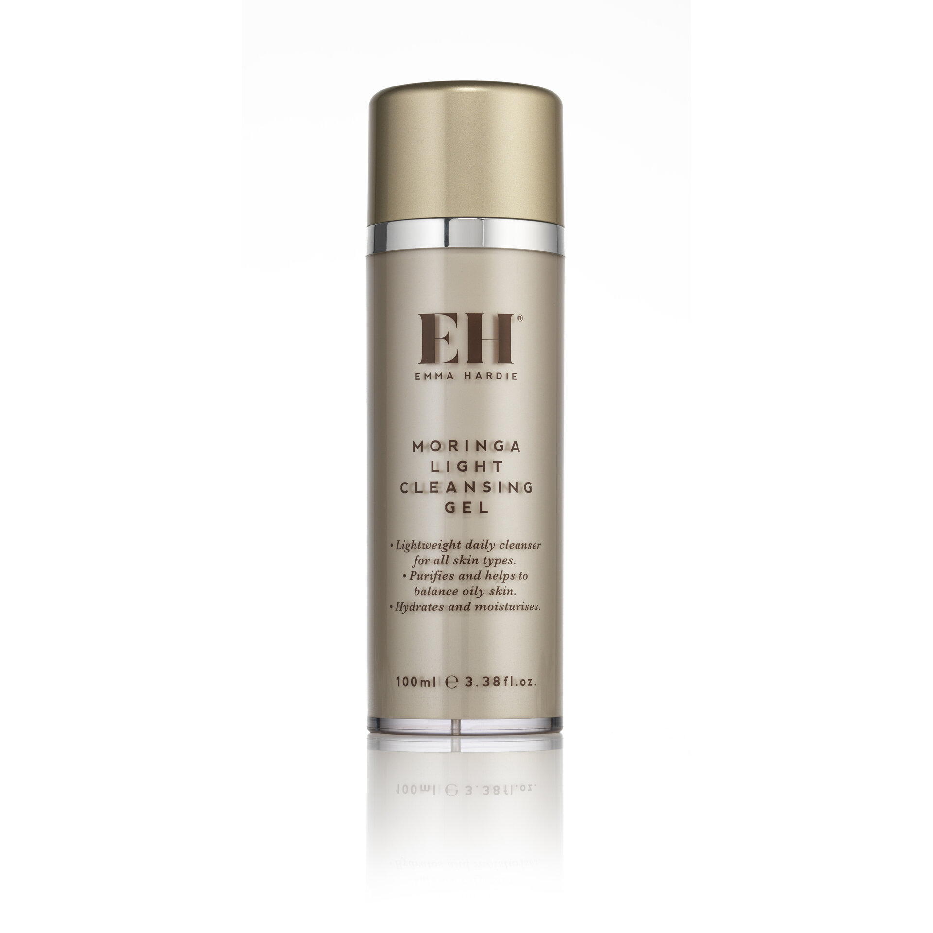 Moringa Light Cleansing Gel 100ml/3.3oz Почистващ гел Нежен почистващ гел за лице Emma Hardie Moringa Light Cleansing Gel 100ml