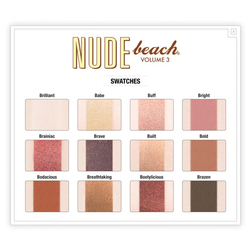 Палитра сенки за очи theBalm Nude Beach