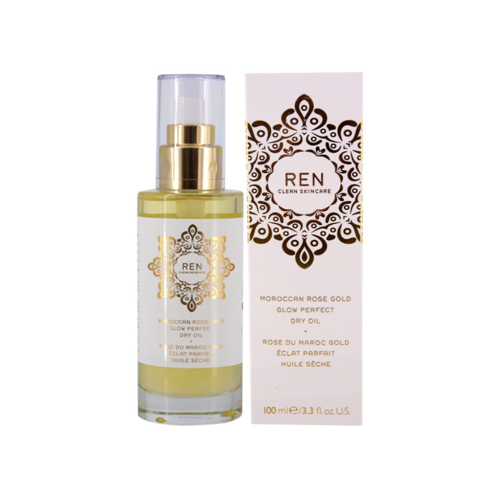 Сухо масло за всички типове кожа REN MOROCCAN ROSE GOLD GLOW PERFECT DRY OIL