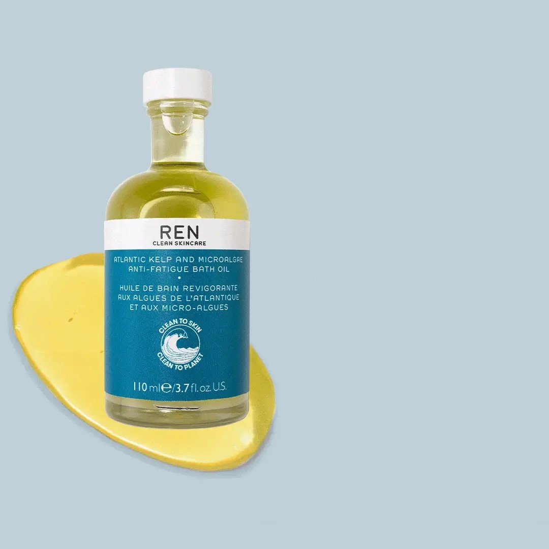 renskincareuk atlantic kelp and microalgae anti fatigue bath oil Подхранващо масло за вана против умора Atlantic Kelp And Magnesium Salt Anti-Fatigue Bath Oil RENос 110ml