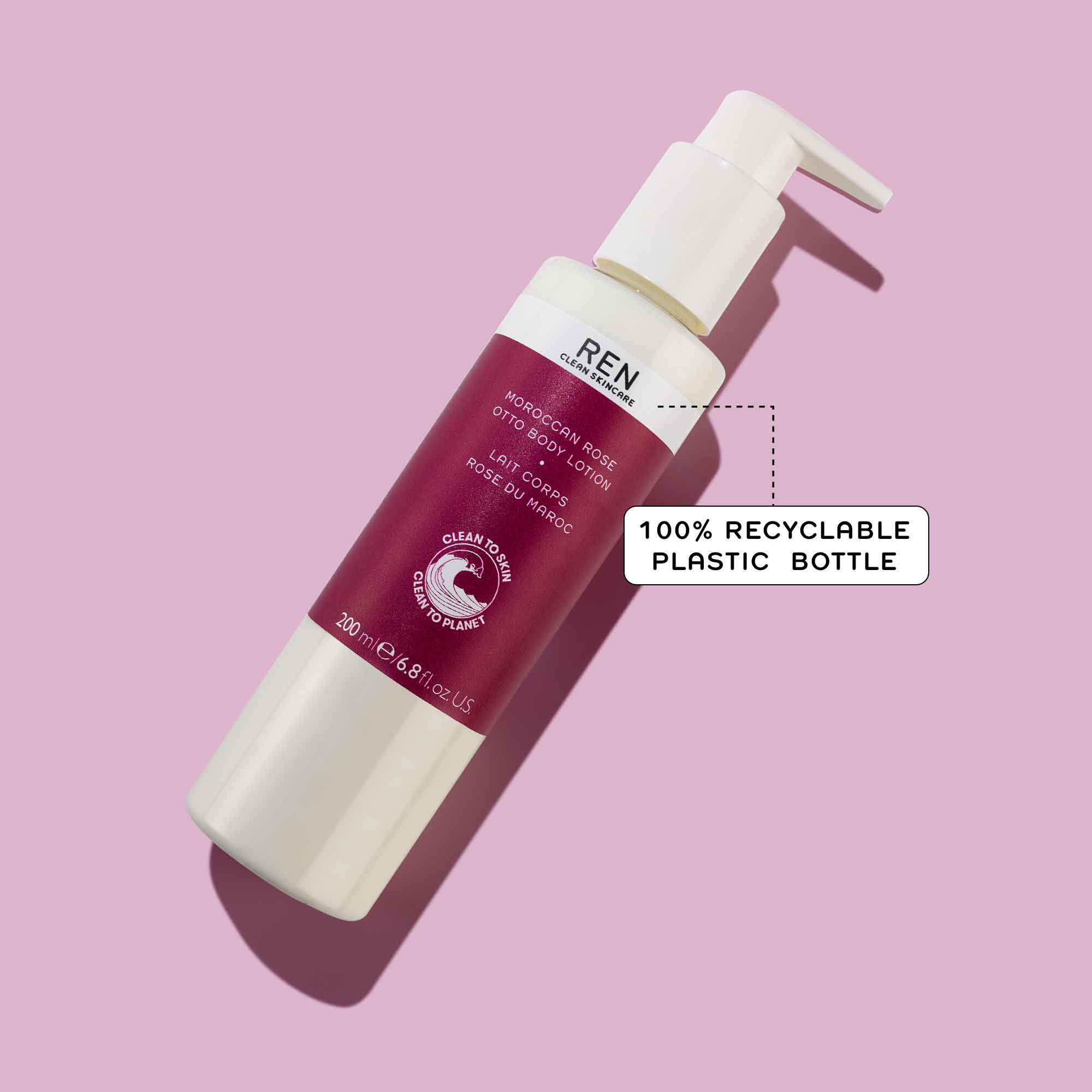 renskincareuk moroccan rose otto body lotion Успокояващ лосион за тяло REN MOROCCAN ROSE OTTO BODY LOTION 200ml