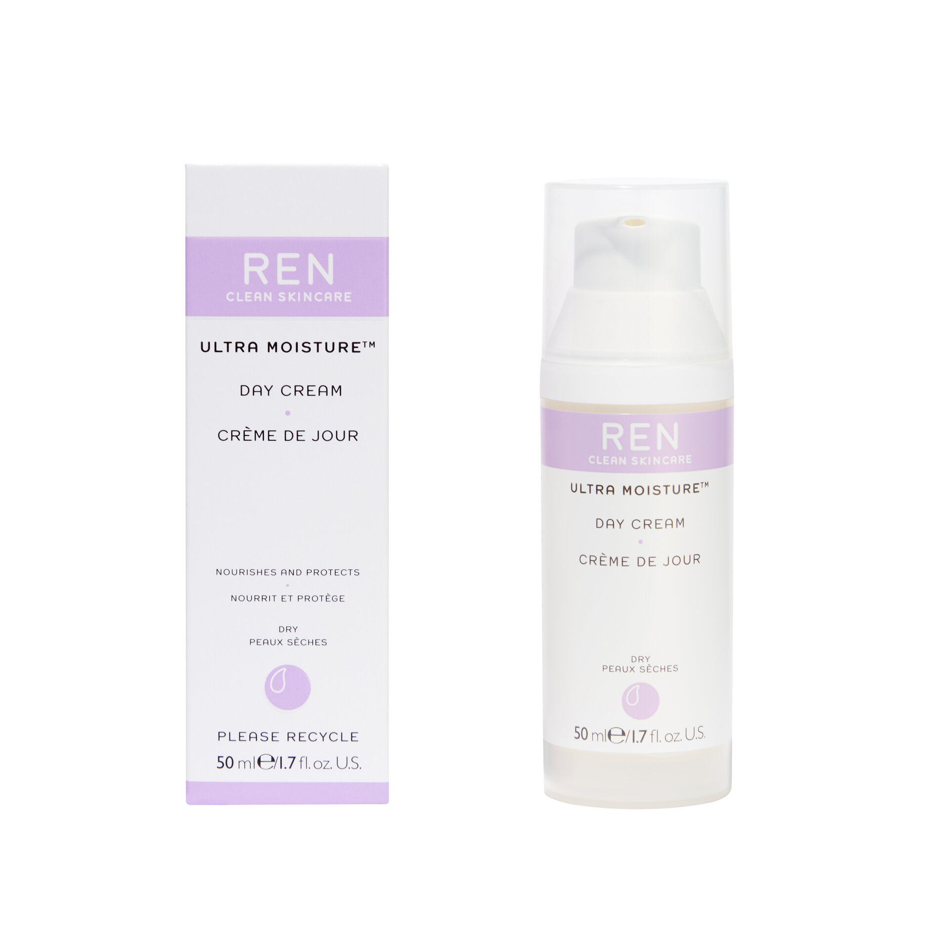 ULTRA MOISTURE DAY CREAM Дневен крем за дълбока хидратация REN ULTRA MOISTURE DAY CREAM