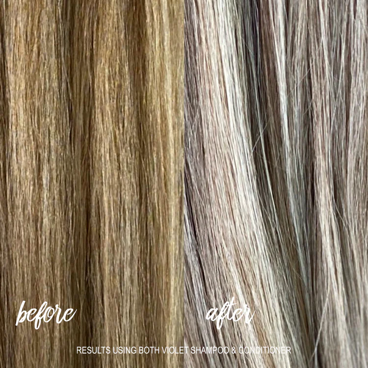 VIOLET_SHAMPOO_CONDITIONER_BEFORE_AFTER_750x Балсам за руса коса Surface Pure Blonde Violet Conditioner