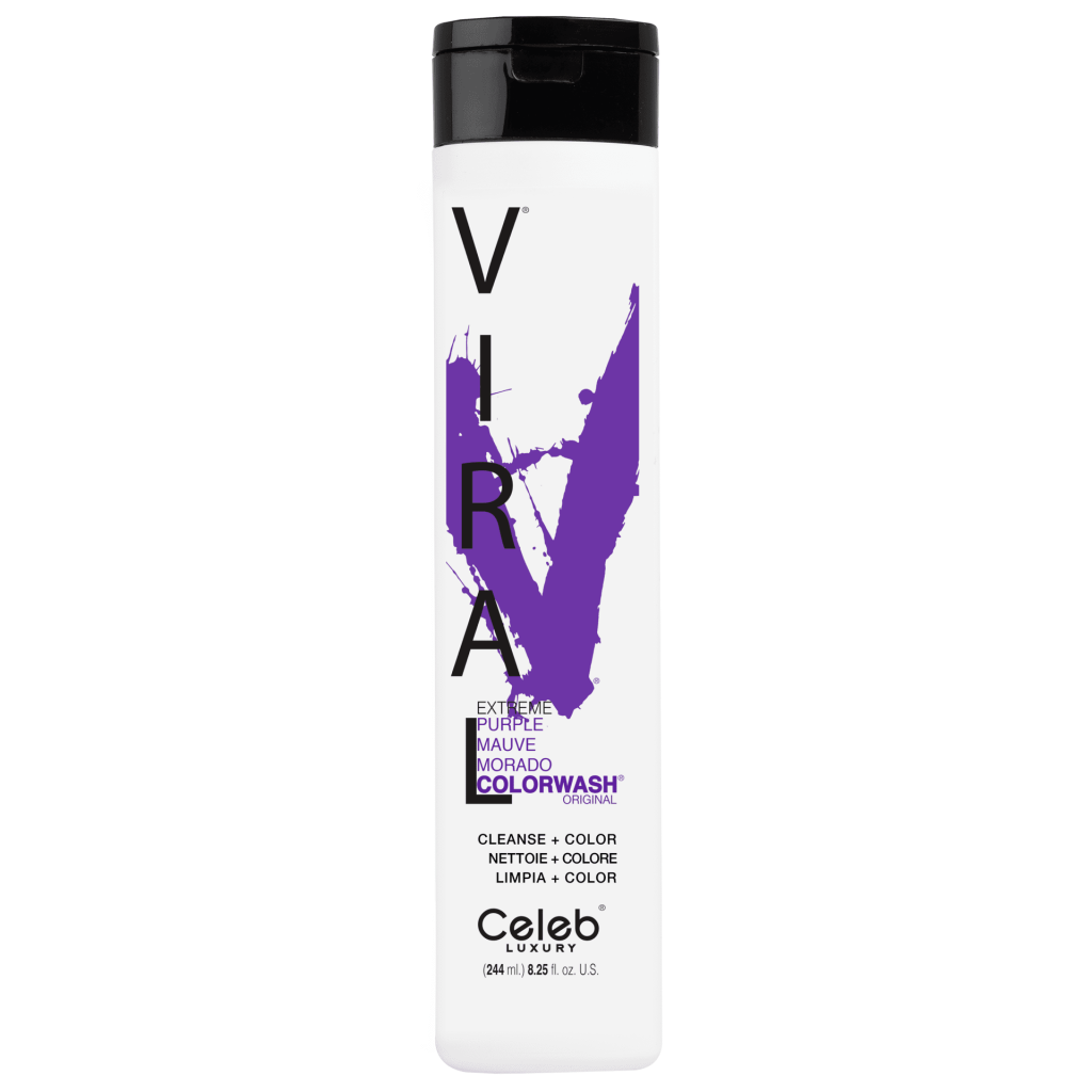 Celeb luxury Viral Shampoo 8.25oz/244ml Extreme Purple Веган лилав шампоан оцветител
