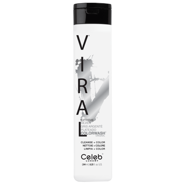 Celeb luxury Viral Shampoo 8.25oz/244ml Веган сребърен оцветител