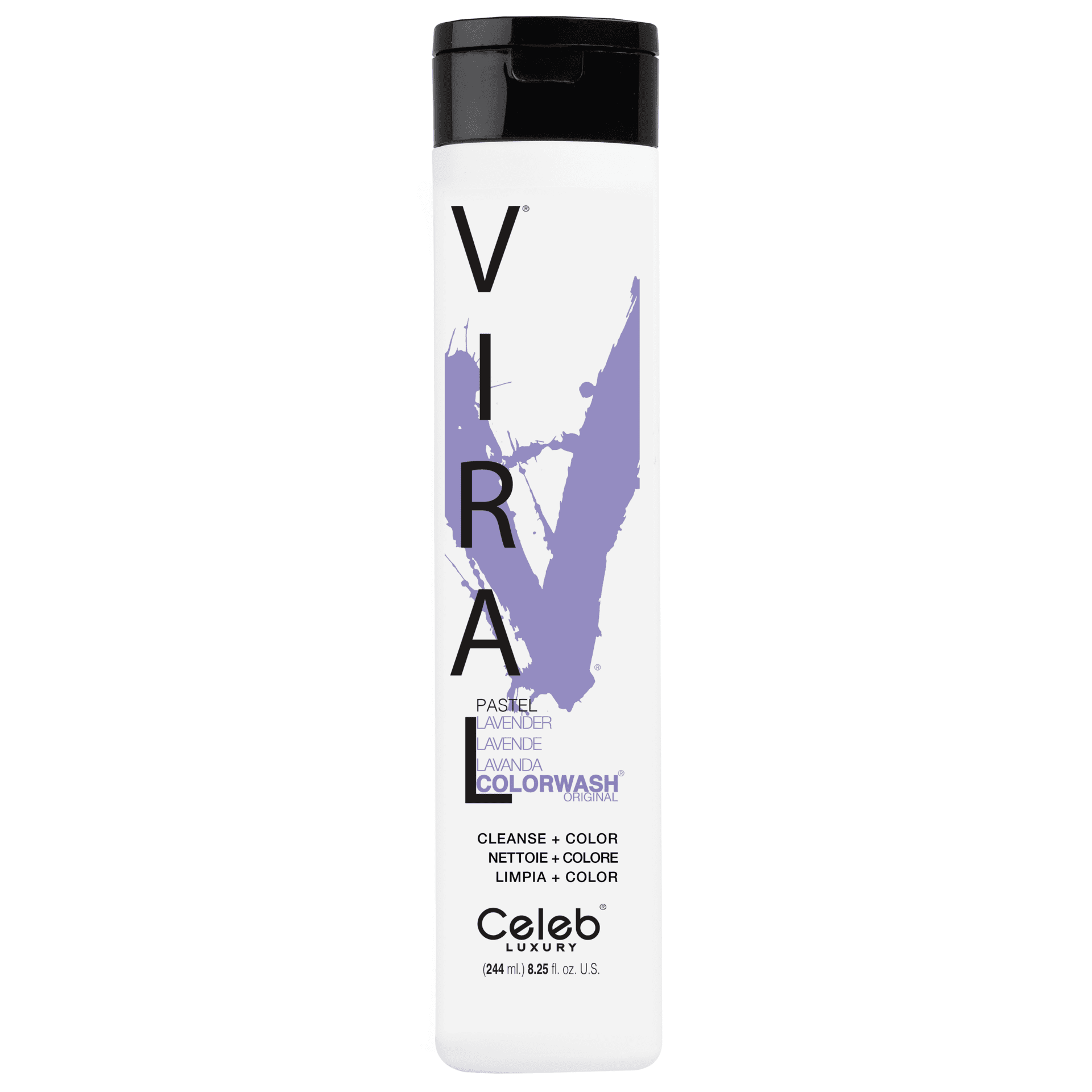 Celeb luxury Viral Shampoo 8.25oz/244ml Lavender Веган лавандулов шампоан оцветител