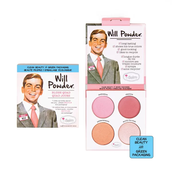 Палитра ружове theBalm Will Powder Blush Quad