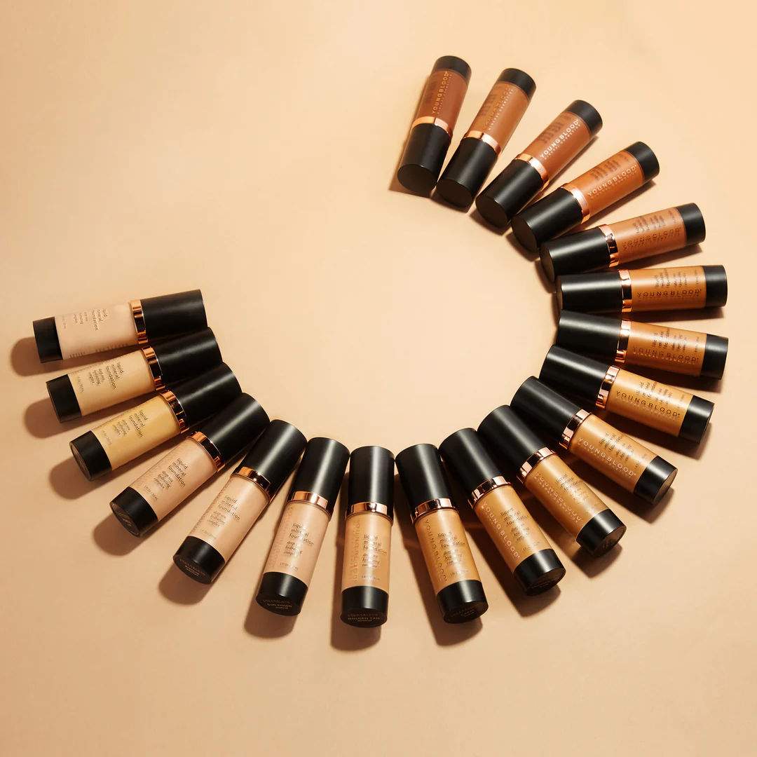 yb liquid foundations 2 Минерален фон дьо тен Youngblood Liquid Mineral Foundation