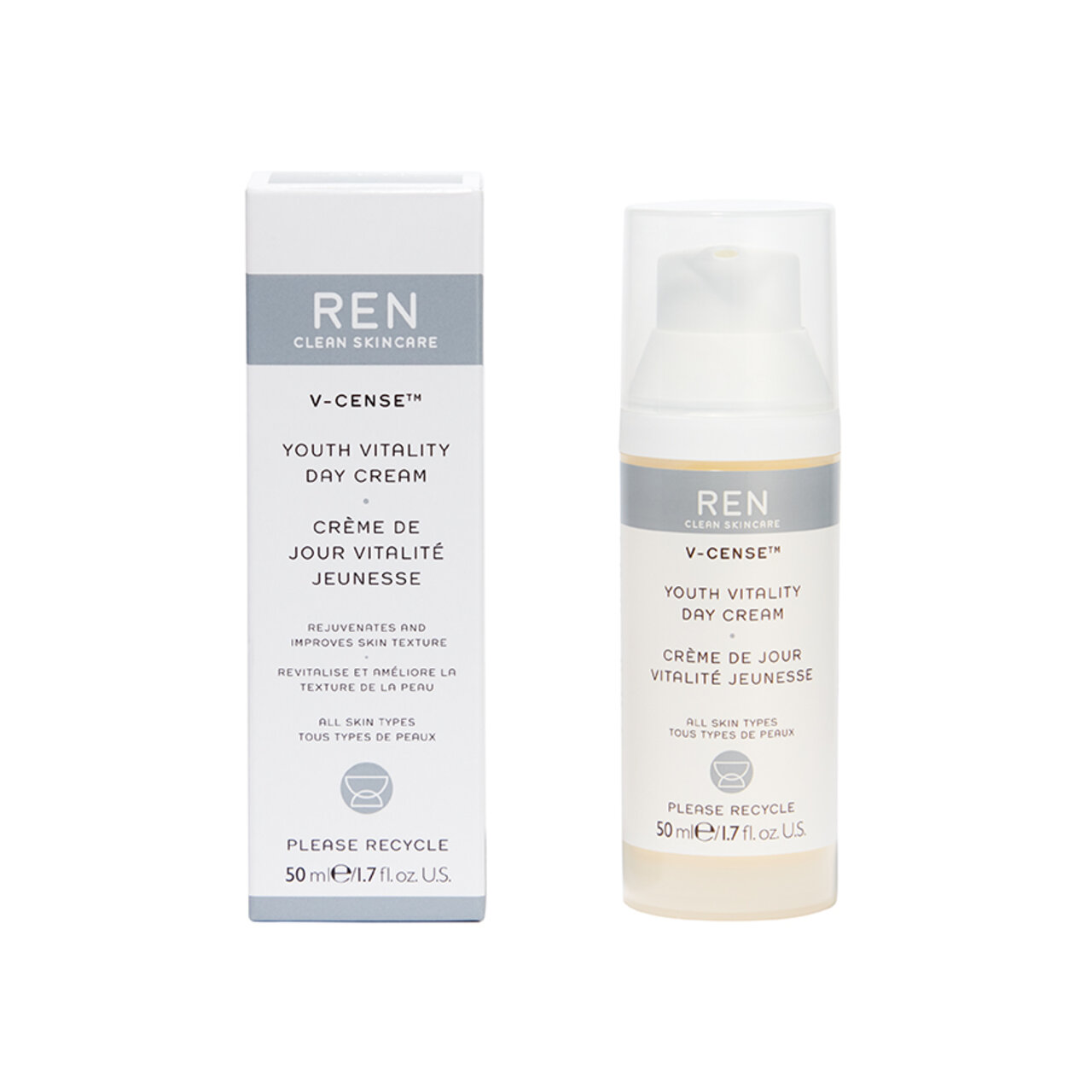 REN YOUTH VITALITY DAY CREAM 50ml / 1.7oz Дневен крем за лице