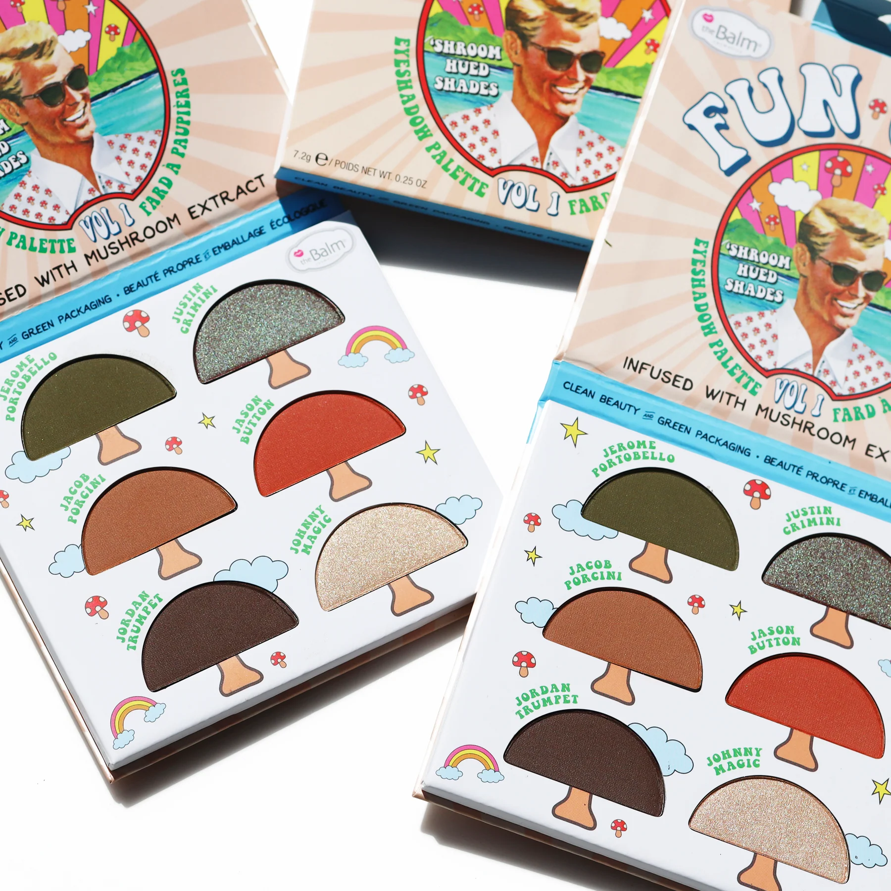 funguy stylized 2 Палитра сенки за очи theBalm Fun Guy