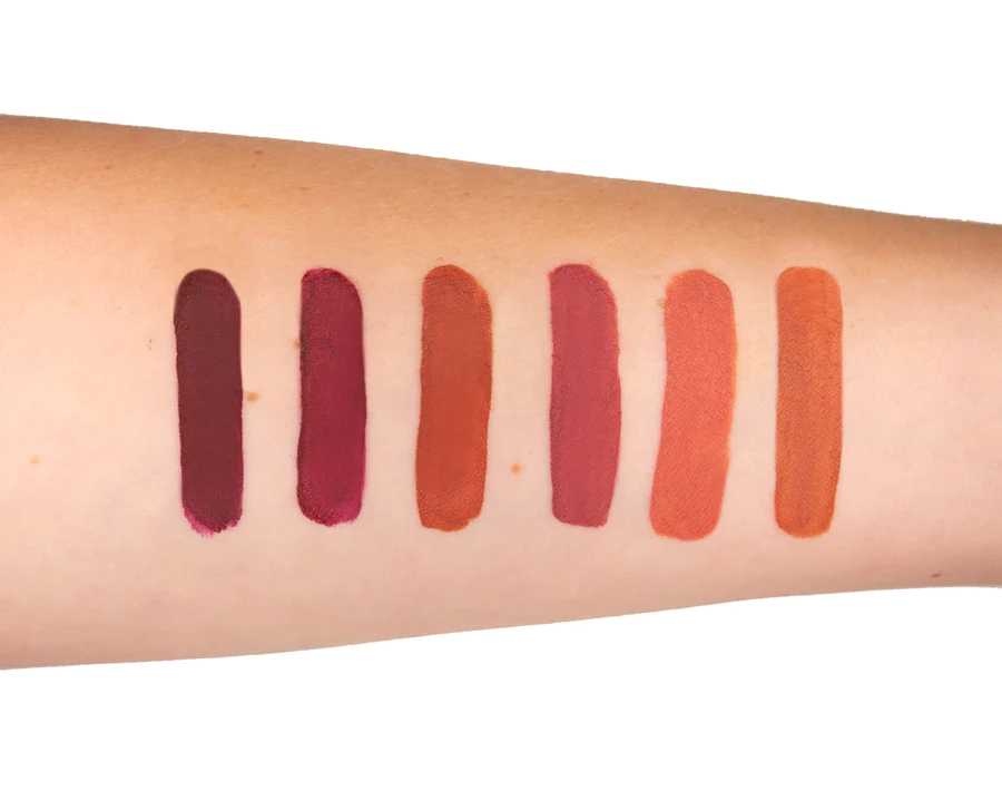 MMH-Mini-SF-arm-swatches Комплект мини течни червила Meet Matt(e) Hughes San Francisco