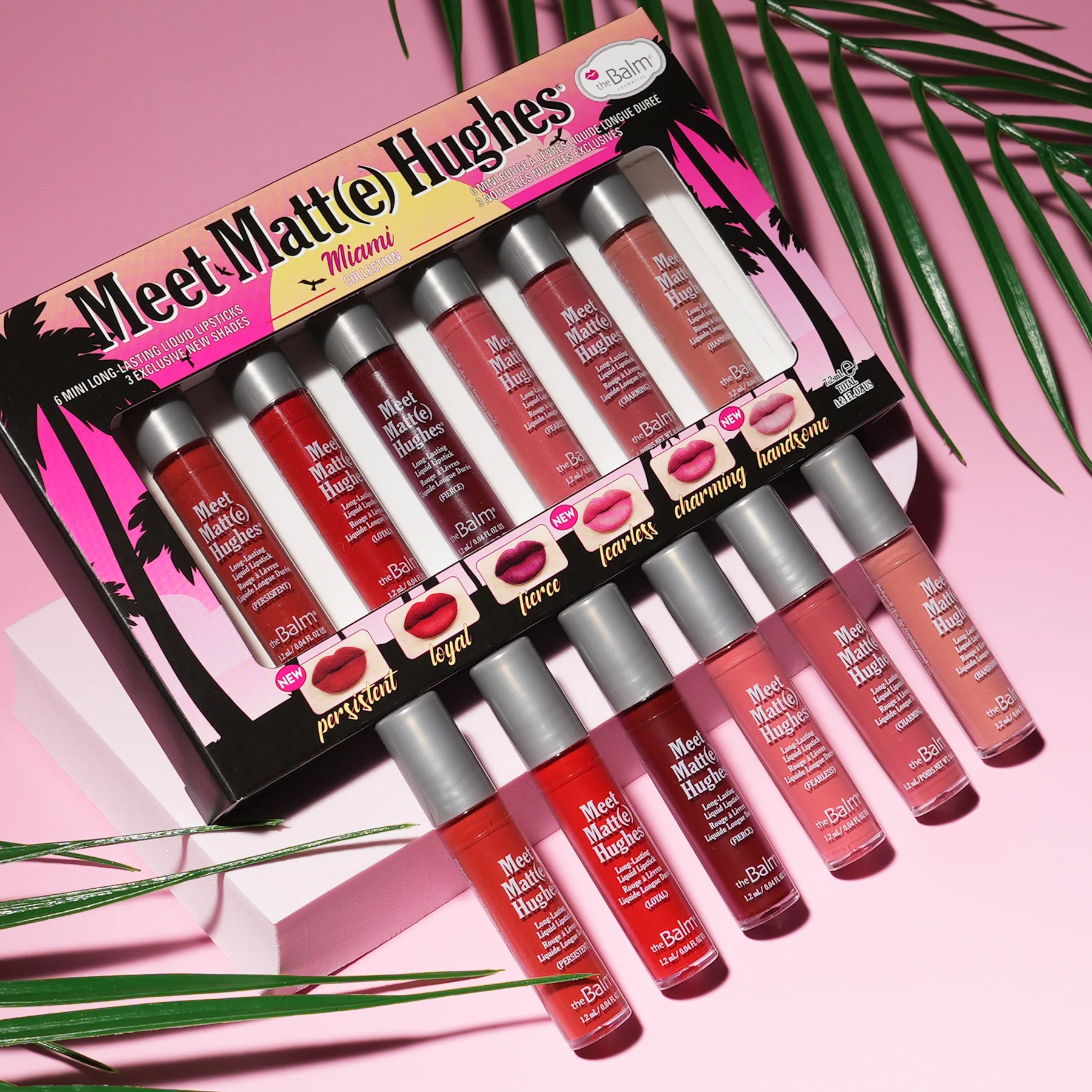 Комплект мини течни червила theBalm Meet Mate Hudhes Miami