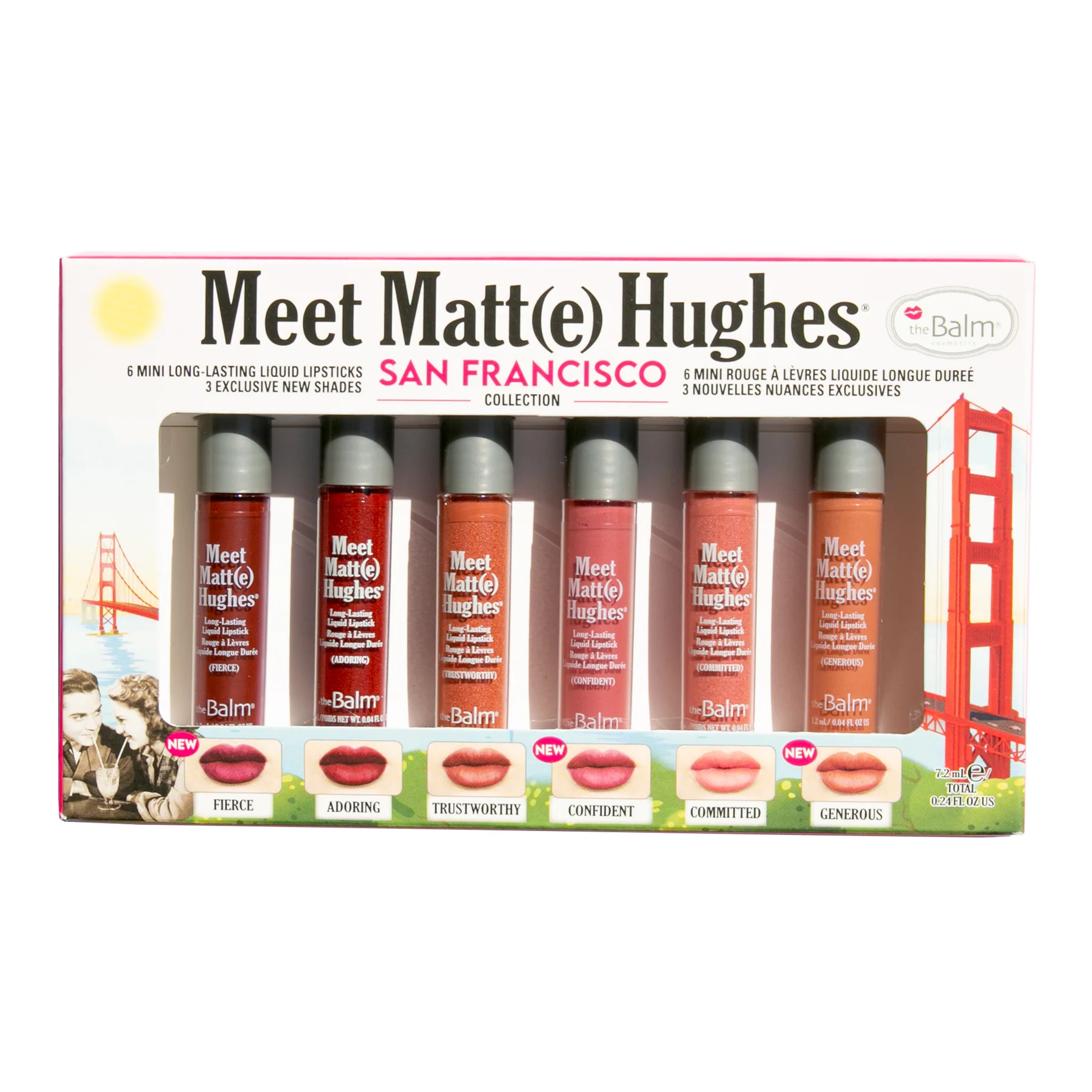 MMHSF Комплект мини течни червила Meet Matt(e) Hughes San Francisco
