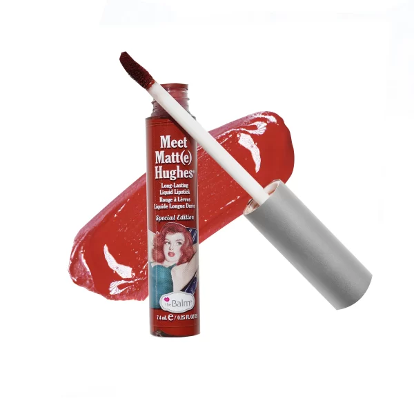 vacay product swatch adventurous Комплект течни червила theBalm Voyage-Vacay Lip Trio