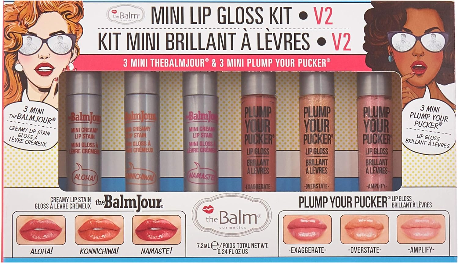 Комплект мини гланцове за устни theBalm Plump Your Pucker and theBalmJour