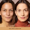 DoubleTakeBaked---BeforeAfter_Golden-Medium-face Кремообразна пудра Laura Geller Double Take Baked Versatile Powder Foundation