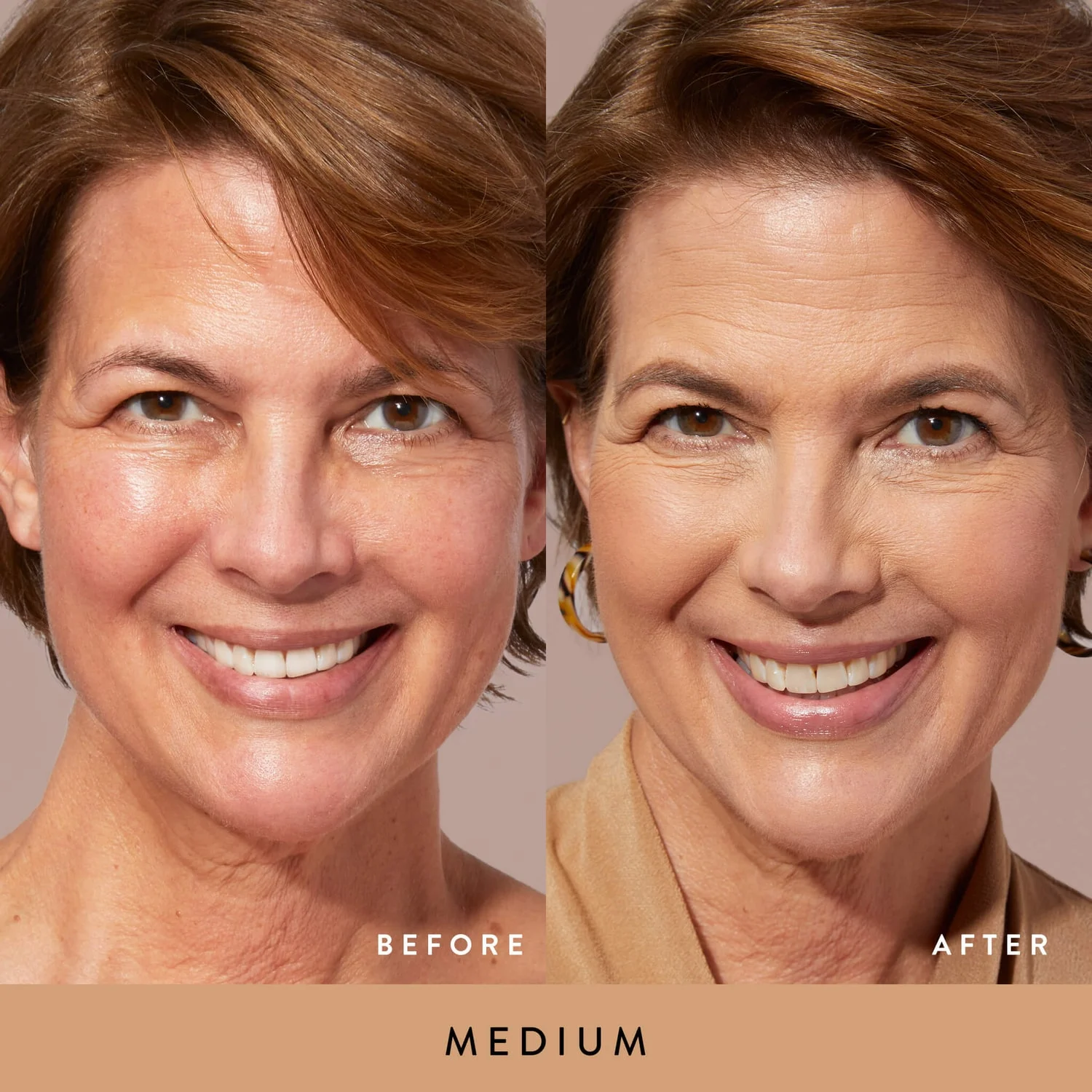 DoubleTakeBaked---BeforeAfter_Medium-face Кремообразна пудра Laura Geller Double Take Baked Versatile Powder Foundation