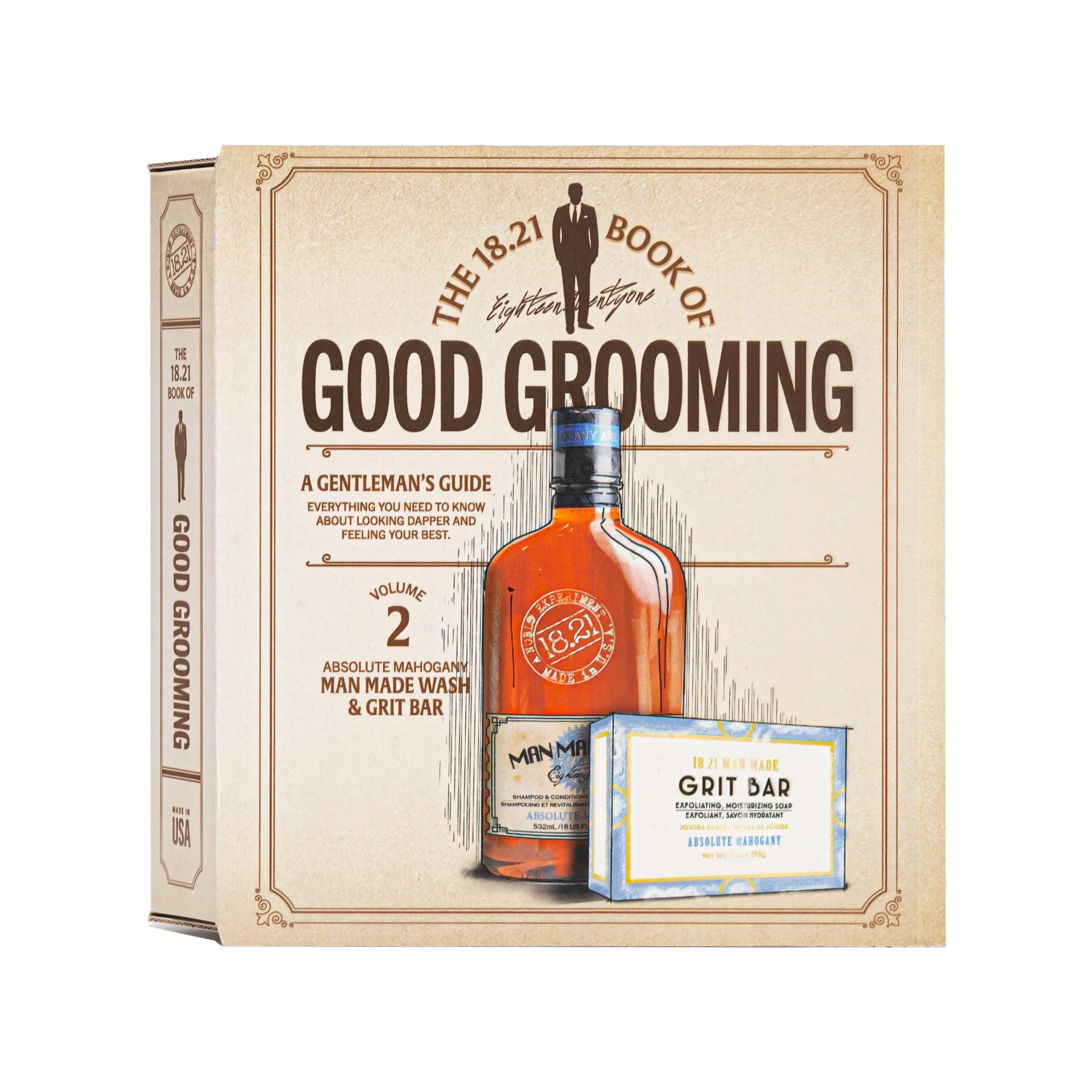 Луксозен подаръчен комплект 2-в-1 Book of Good Grooming Vol. 2 - 18.21 Man Made