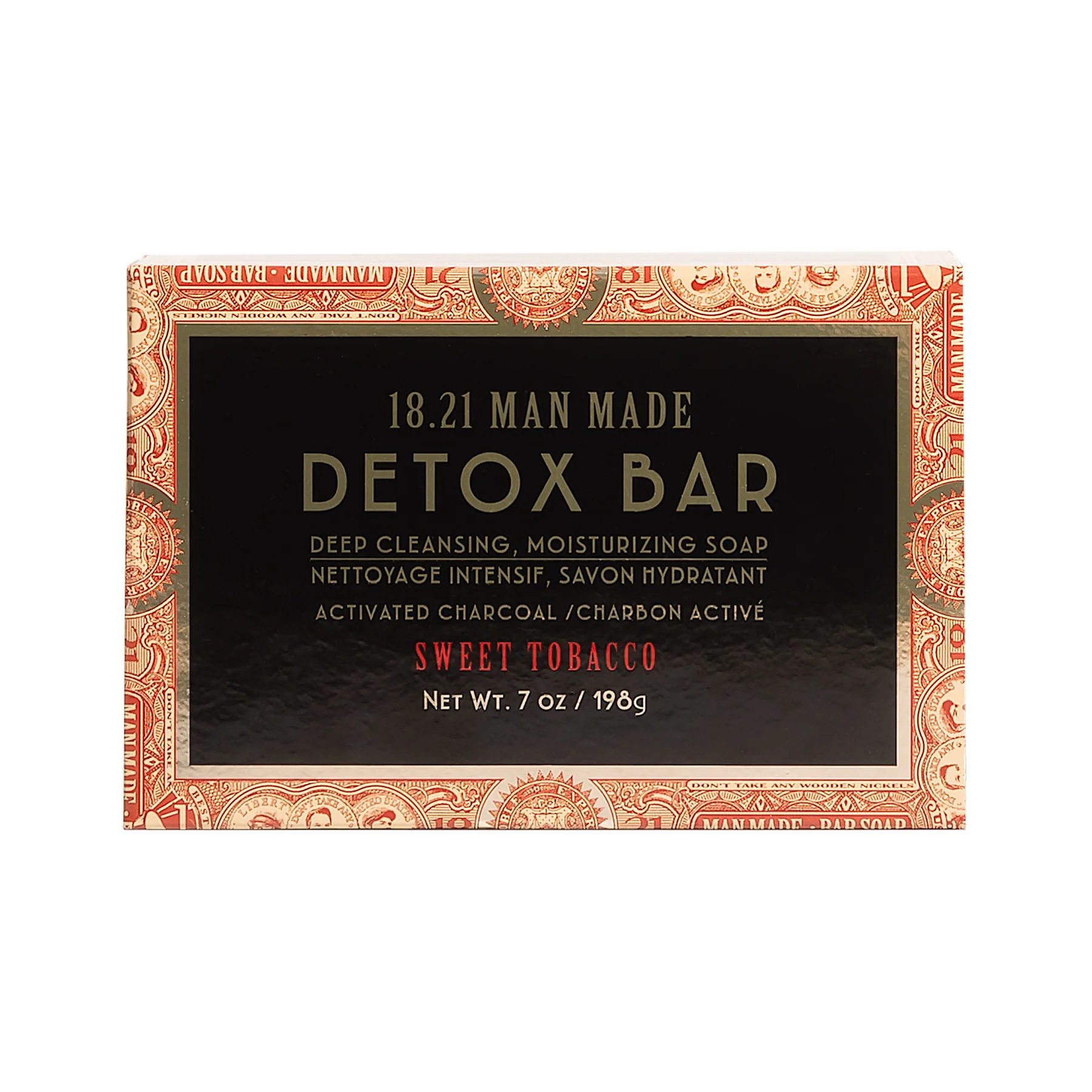 Луксозен детокс сапун Detox Bar Soap with Charcoal & Sweet Tobacco Scent - 18.21 Man Made