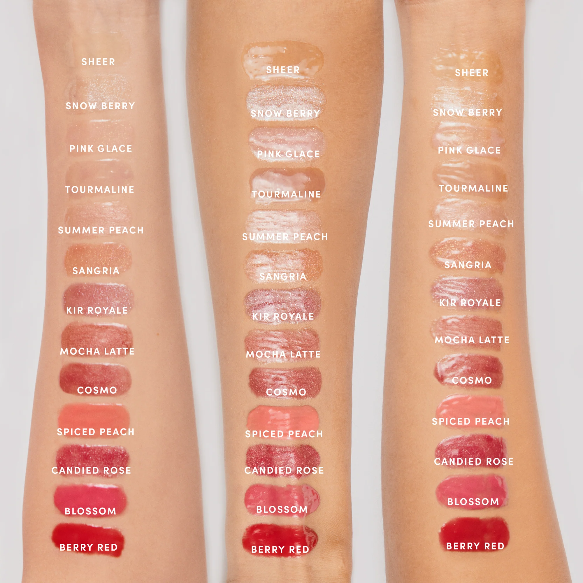 HydroPure_ArmSwatches_PDP_2000x Гланц за устни с хиалуронова киселина Jane Iredale HydroPure Hyaluronic Acid Lip Gloss