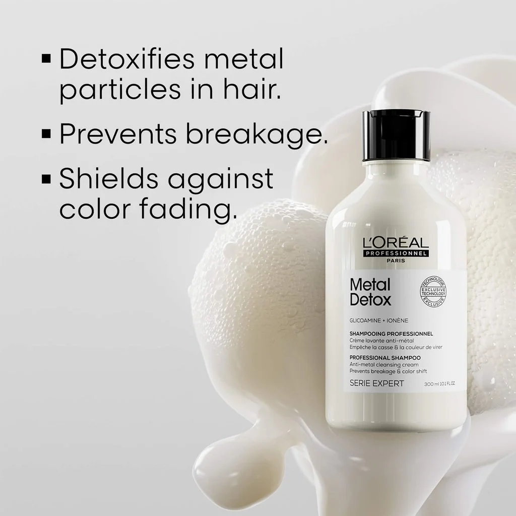 2 benefits new 3 Безсулфатен шампоан L'Oréal Professionnel Serie Expert Metal Detox