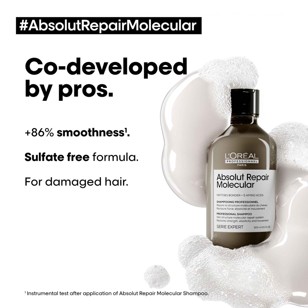 2-slider 2 slider 2 Безсулфатен възстановяващ шампоан L'oréal Professionnel Absolut Repair Molecular Shampoo