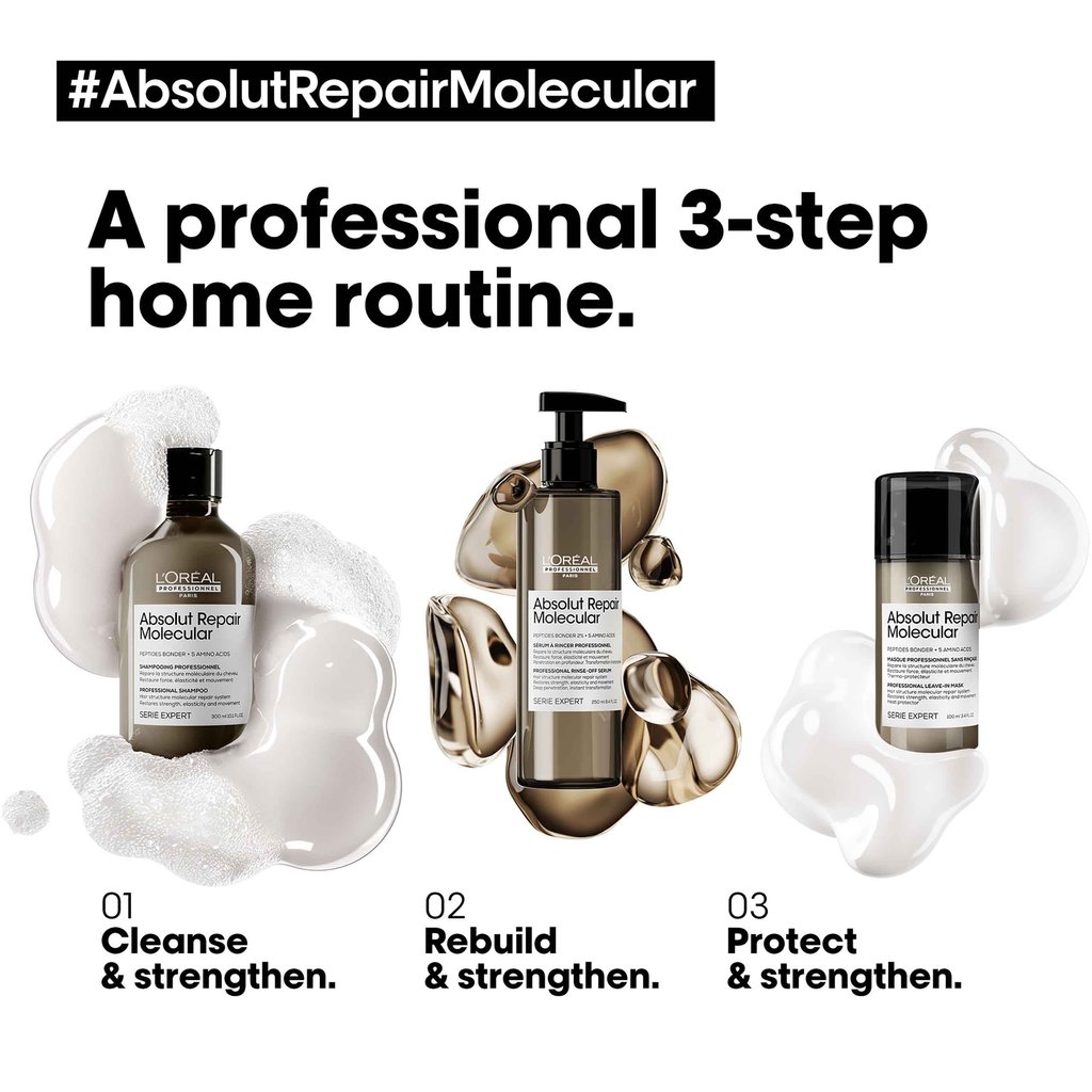 3-slider Безсулфатен възстановяващ шампоан L'oréal Professionnel Absolut Repair Molecular Shampoo