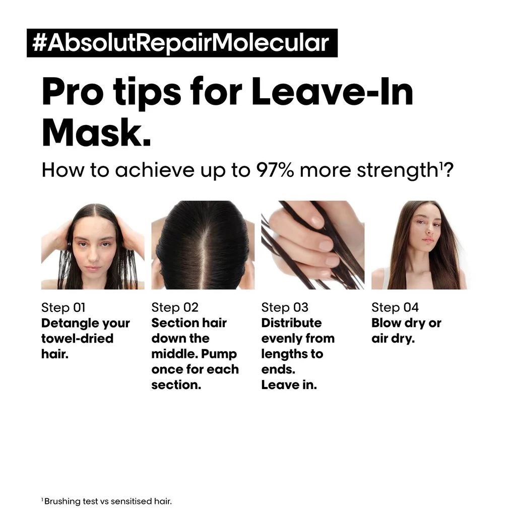 Маска без отмиване L'oréal Professionnel Absolut Repair Molecular Leave-In Mask