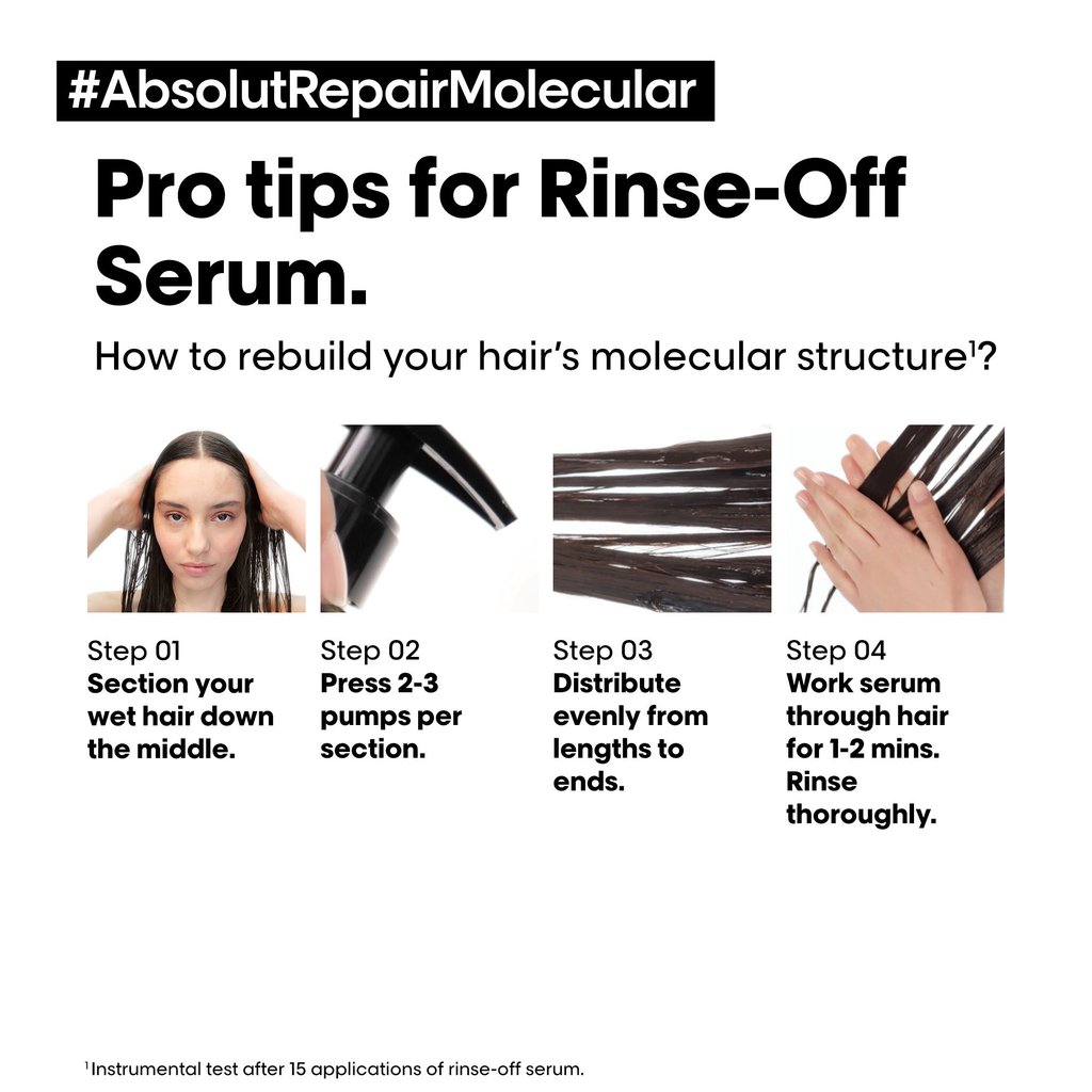 3474637153502_6 Серум за увредена коса L'oréal Professionnel Absolut Repair Molecular Rince-Off Serum