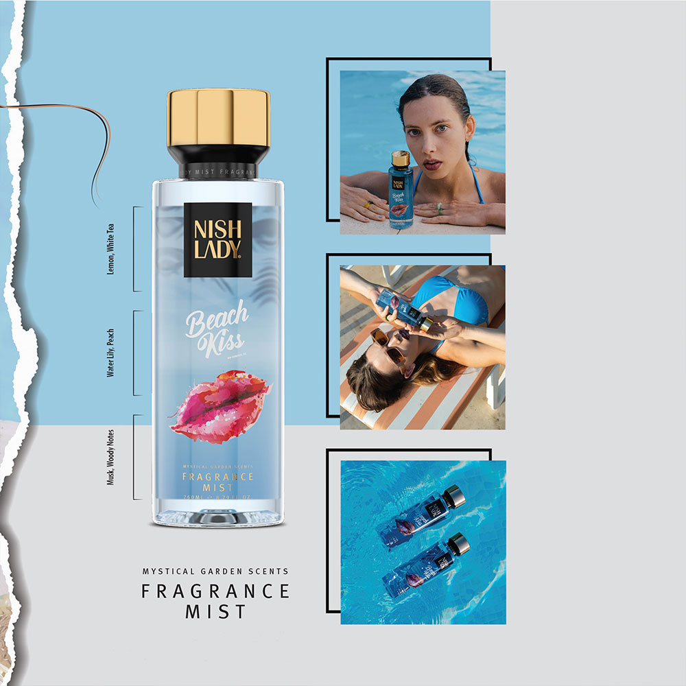 nishlady beach kiss body mist fragrances Спрей за тяло Nish Lady Beach Kiss