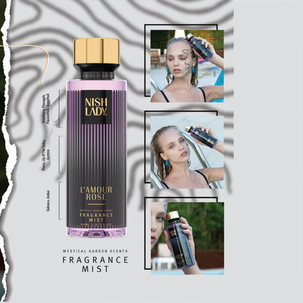 nishlady lamour rose body mist fragrances Спрей за тяло Nish Lady L'amour Rose