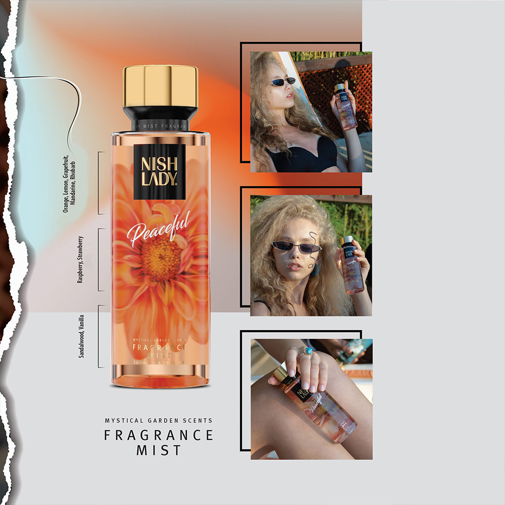 nishlady peaceful body mist fragrances Спрей за тяло Nish Lady Peaceful