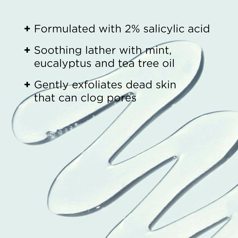 CLEARCELL_clarifying_salicylic_gel_cleanser_Swatch_Benefits Почистващ гел IMAGE Skincare Clear Cell Salicylic Gel Cleanser