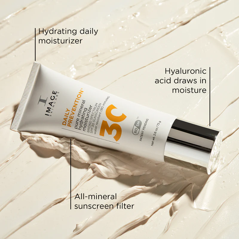 DAILY__3 Хидратиращ минерален крем IMAGE Skincare DAILY PREVENTION Pure Mineral Hydrating Moisturizer SPF 30
