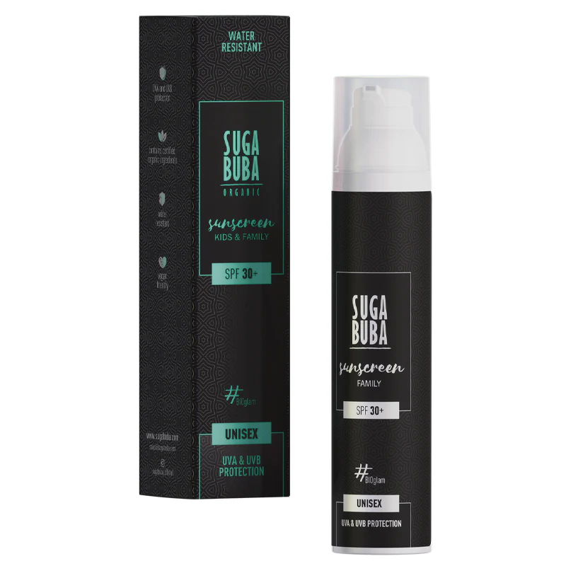 Sunscreen-family-unisex-SUGA-BUBA-800x800 (1) Слънцезащитен минерален лосион SPF30+ Kids&Family