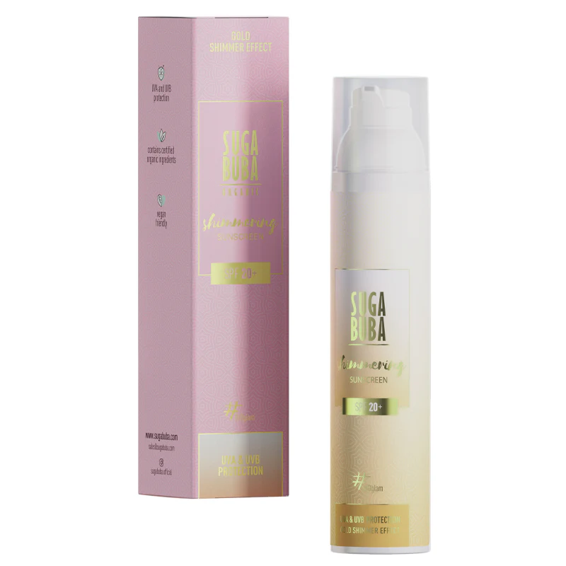 Suscreen-SPF20-SUGA-BUBA-800x800 (1) Био блестящ слънцезащитен лосион Suga Buba Shimmering SPF 20+